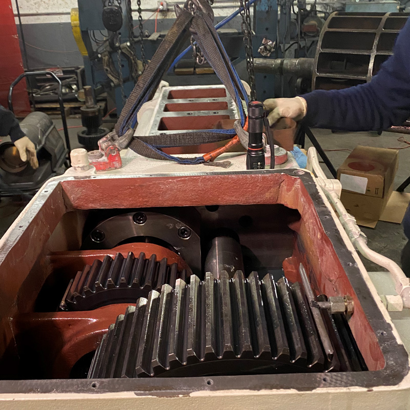 large industrial gearbox